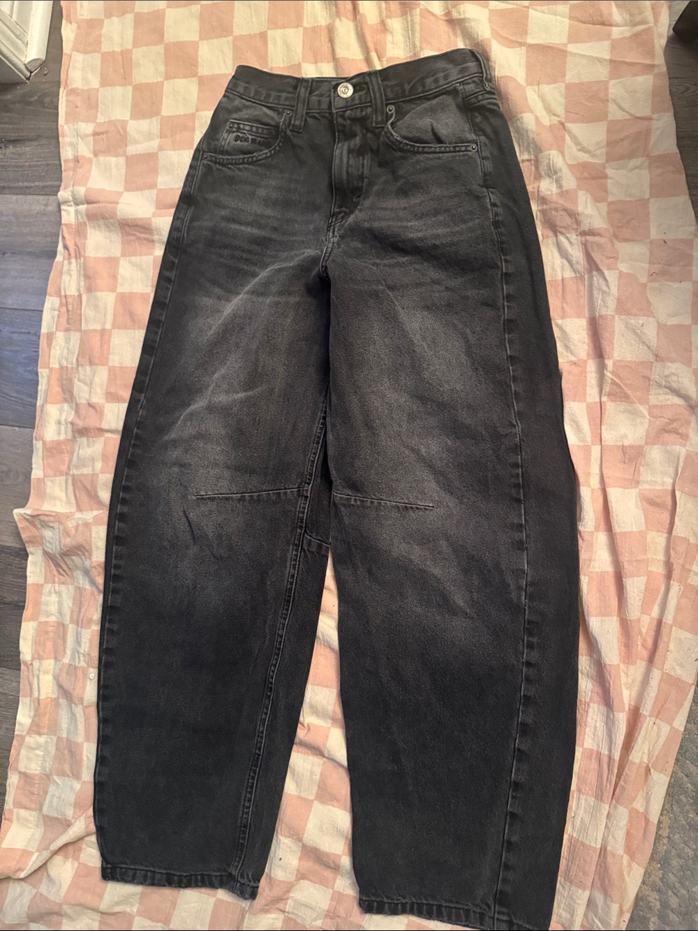 BDG High-Waist Washed Black Denim Jeans
